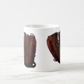  sport, Antiek leder, honkbalhandschoen Koffiemok (Center)