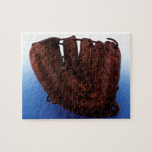 sport, Antiek leder, honkbalhandschoen Legpuzzel (Horizontaal)