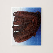 sport, Antiek leder, honkbalhandschoen Legpuzzel (Verticaal)