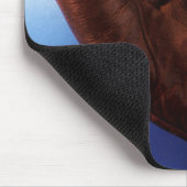  sport, Antiek leder, honkbalhandschoen Muismat (Hoek)