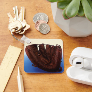  sport, Antiek leder, honkbalhandschoen Sleutelhanger