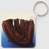  sport, Antiek leder, honkbalhandschoen Sleutelhanger (Achterkant)