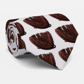  sport, Antiek leder, honkbalhandschoen Stropdas (Opgerold)