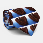  sport, Antiek leder, honkbalhandschoen Stropdas (Opgerold)