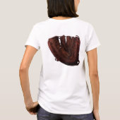  sport, Antiek leder, honkbalhandschoen T-shirt (Achterkant)