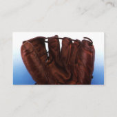  sport, Antiek leder, honkbalhandschoen Visitekaartje (Achterkant)