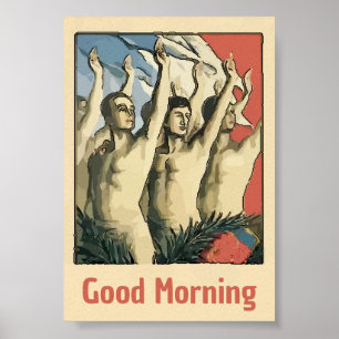 Sport, Arms-up Racers, voeg tekst toe, Poster