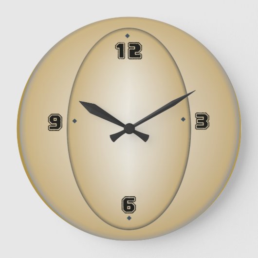 Sport art Deco Grote Klok (Voorkant)