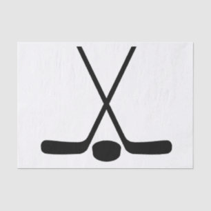 Sport Athlete Hockey Sticks Tissuepapier