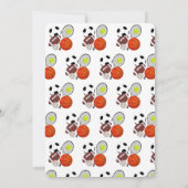 Sport Athletic Balls Birthday Party Kaart (Achterkant)