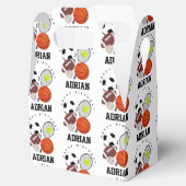 Sport Athletic Balls Persoonlijke naam Birthday Bedankdoosjes (Geopend)
