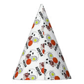 Sport Athletic Balls Persoonlijke naam Birthday Feesthoedjes (Achterkant)