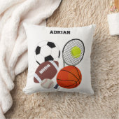 Sport Athletic Balls - Persoonlijke naam Kussen (Deken)