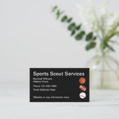 Sport Athletic Scout Eenvoudige Layout Visitekaartje (Staand voorkant)