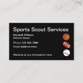 Sport Athletic Scout Eenvoudige Layout Visitekaartje (Voorkant)