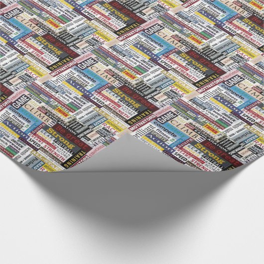 Sport, atlete cadeaupapier (Hoek)