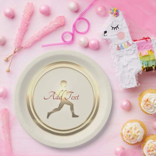 Sport Atletiek Jogger Marathon Hiker Papieren Bordje (Feest)