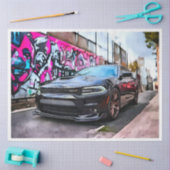 Sport Auto Dodge Charger Decoupage Papier (Craft)