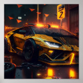 Sport auto Poster (Voorkant)