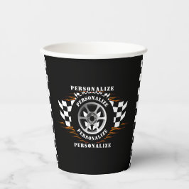 Sport auto racen feest viering leuke benodigdheden papieren bekers