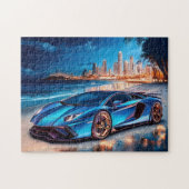 Sport auto spel puzzel legpuzzel (Horizontaal)