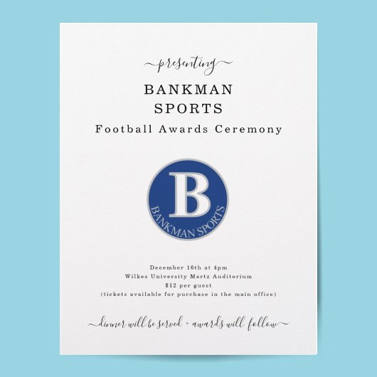Sport Award Banket Football Softbal Flyer