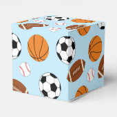 Sport Baby shower Co-ed Theme Boy Blue Bedankdoosjes (Achterkant)