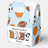 Sport Baby shower Co-ed Theme Boy Blue Bedankdoosjes (Geopend)