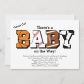 Sport Baby shower Co-ed Theme Boy Blue Kaart (Voorkant)