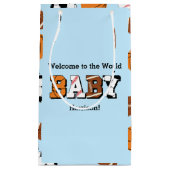Sport Baby shower Co-ed Theme Boy Blue Klein Cadeauzakje (Voorkant)