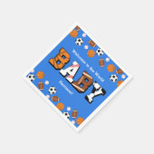 Sport Baby shower Co-ed Theme Boy Blue Servet (Hoek)