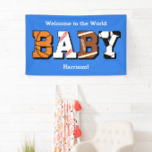 Sport Baby shower Co-ed Theme Boy Blue Spandoek (Insitu)