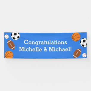 Sport Baby shower Co-ed Theme Boy Blue Spandoek