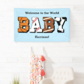 Sport Baby shower Co-ed Theme Boy Blue Spandoek (Insitu)