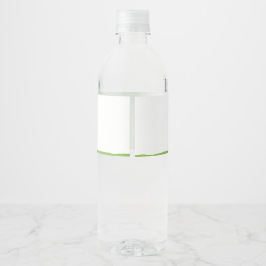 Sport Baby shower Favor Waterfles Etiket (Achterkant)