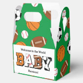 Sport Baby shower Genderneutraal Bedankdoosjes (Geopend)