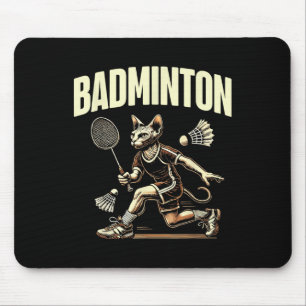 Sport Badminton Kattenliefhebber Feline Kitten Lov Muismat