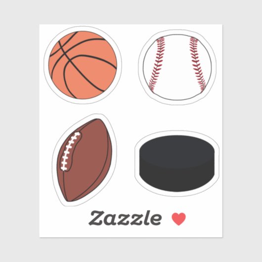 Sport bal pack sticker (Vel)