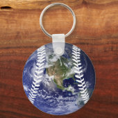 Sport ball Baseball Earth Sleutelhanger (Voorkant)