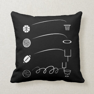 Sport Ball score Technieken Basketball Football Kussen