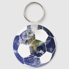 Sport ball Soccer Earth Sleutelhanger
