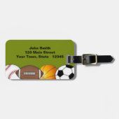 Sport Balls Bagagelabel (Voorkant horizontaal)