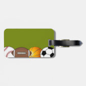 Sport Balls Bagagelabel (Achterkant horizontaal)
