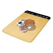Sport Balls Bath Mat (Gekanteld)
