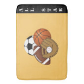 Sport Balls Bath Mat (Voorkant Verticaal)