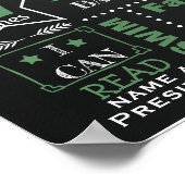 Sport Balls Birthday-bordbord Poster (Hoek)