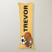 Sport Balls body Pillow Lichaamskussen (Voorkant Verticaal)