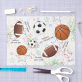 Sport Balls met sterren - Tissue Paper HAMbWG Tissuepapier (Craft)