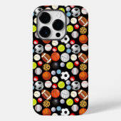 Sport Balls Pattern Case-Mate iPhone Case (Achterkant)