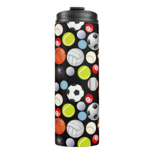 Sport Balls Pattern Thermosbeker